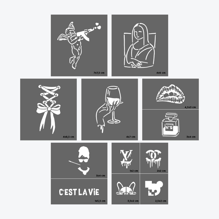 Sablon tatuaj temporar Paris