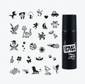 Set Complet Tatuaje Temporare Sablon + Spray - Wonderland